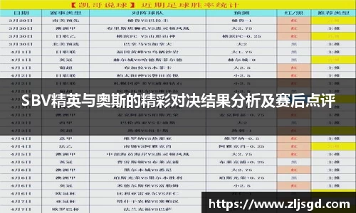 SBV精英与奥斯的精彩对决结果分析及赛后点评
